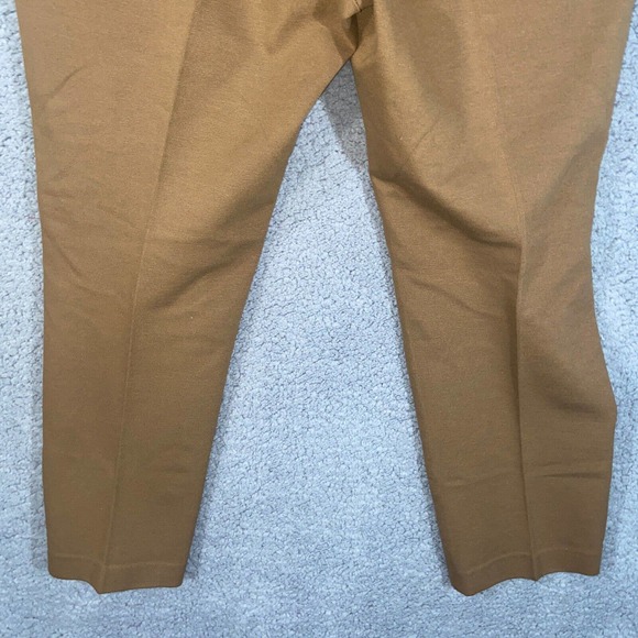 Chico's Pants Womens 2.5 Brown Flat Front Slash Pockets Straight Casual Career - Picture 8 of 15